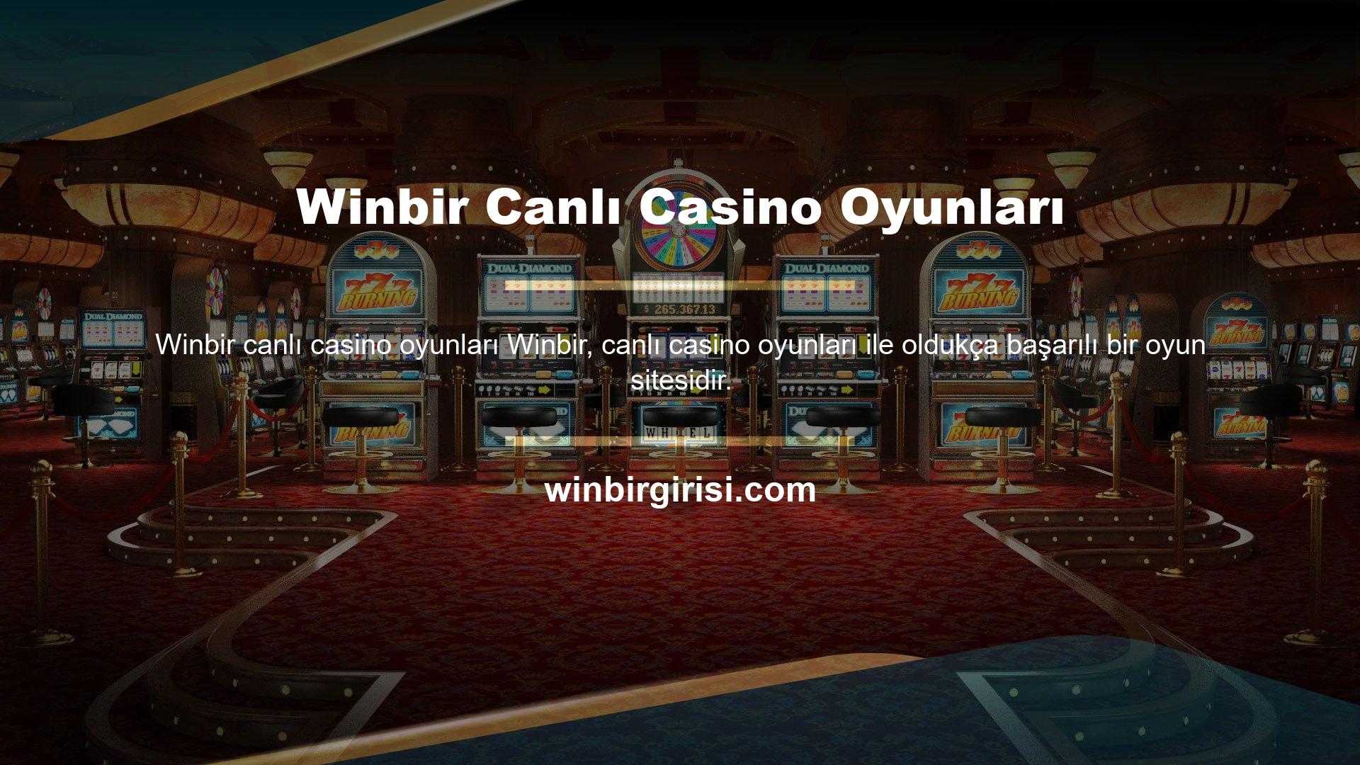 Winbir Canlı Casino Oyunları