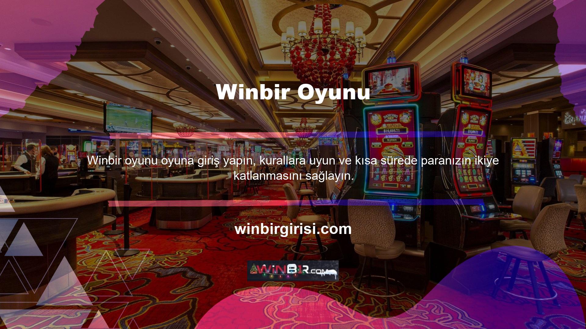 Para kazanmanın hızlı ve eğlenceli bir yolu Winbir oyun casino sitesine üye olmaktır