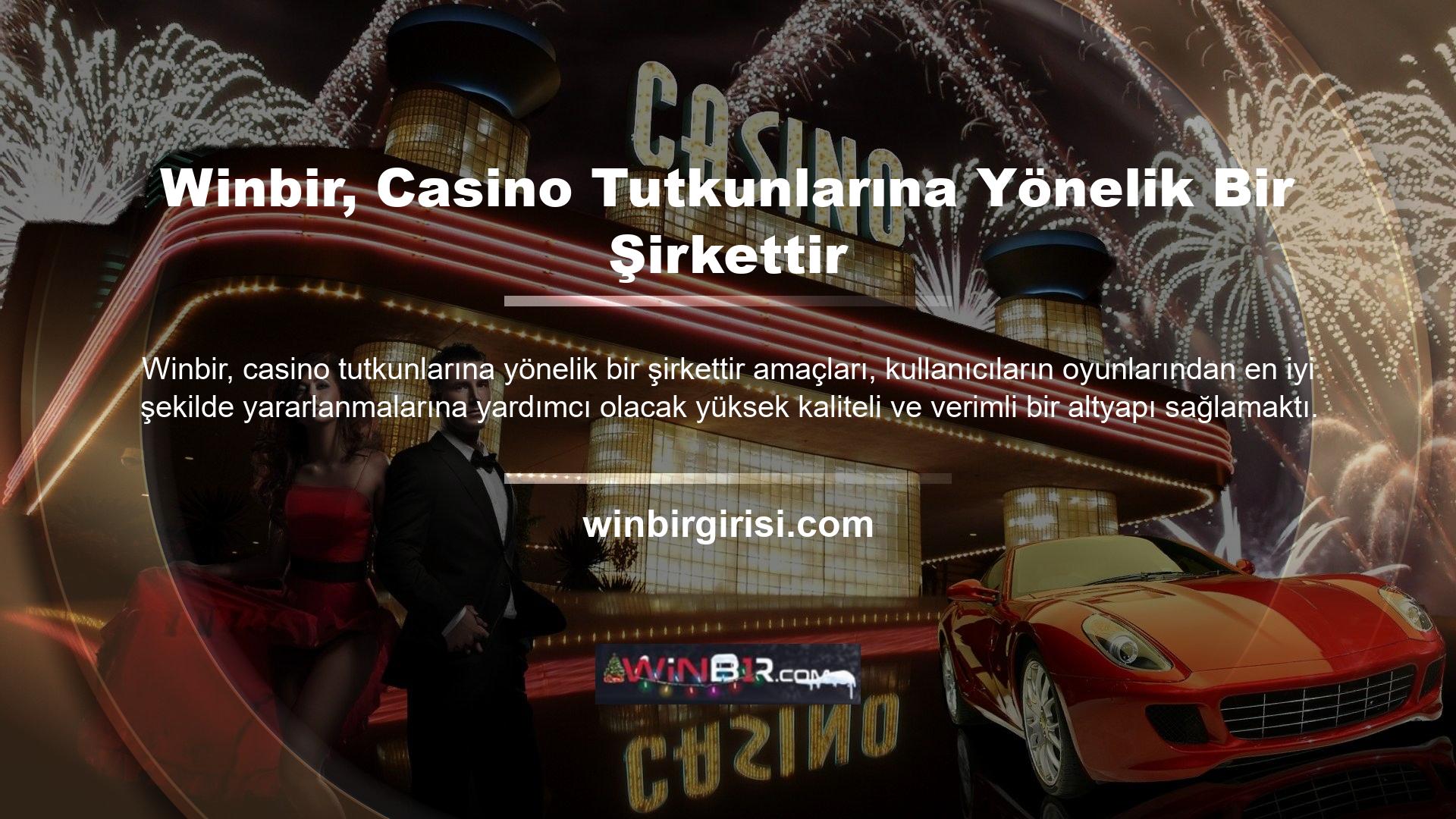 Winbir, geniş slot makinesi yelpazesiyle casino sektöründe sürekli olarak bir numara sırada yer almaktadır