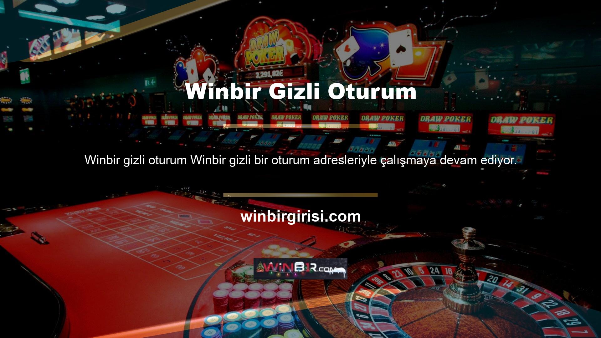 Winbir Türkiye'deki uluslararası platformlarda kabul edilen en eksiksiz uygulamaları kullandığı için hem mobil hem de masaüstünde rahat ve pürüzsüz oyunlar oynayabileceğiniz ilk web sitelerinden biridir